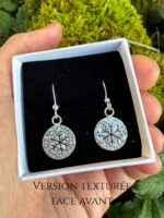 Boucles d'oreilles "Empreintes de Flocons"