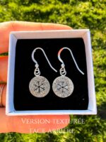 Boucles d'oreilles "Empreintes de Flocons"