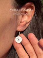 Boucles d'oreilles "Empreintes de Flocons"