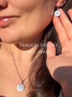 Boucles d'oreilles "Empreintes de Flocons"