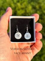 Boucles d'oreilles "Empreintes de Flocons"