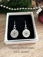 Boucles d'oreilles "Empreintes de Flocons"