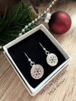 Boucles d'oreilles "Empreintes de Flocons"