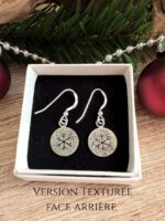 Boucles d'oreilles "Empreintes de Flocons"