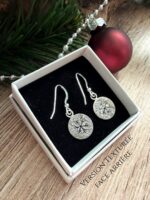 Boucles d'oreilles "Empreintes de Flocons"