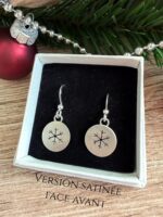 Boucles d'oreilles "Empreintes de Flocons"