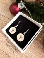 Boucles d'oreilles "Empreintes de Flocons"