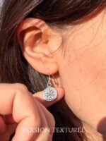 Boucles d'oreilles "Empreintes de Flocons"