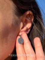 Boucles d'oreilles "Empreintes de Flocons"