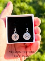 Boucles d'oreilles "Empreintes de Flocons"